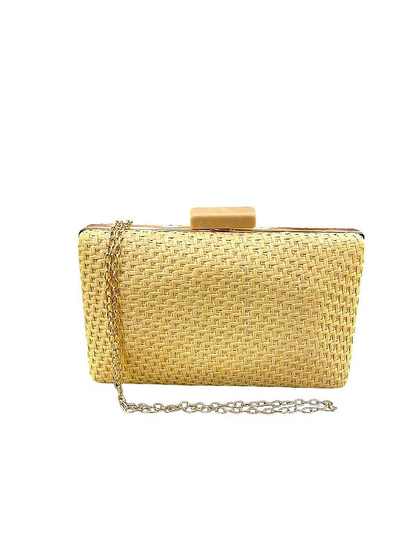 Seu Sapato - Bolsa Tressê Dourada