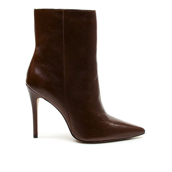 Cecconello - Bota Dark Brown Couro Venetto Marrom