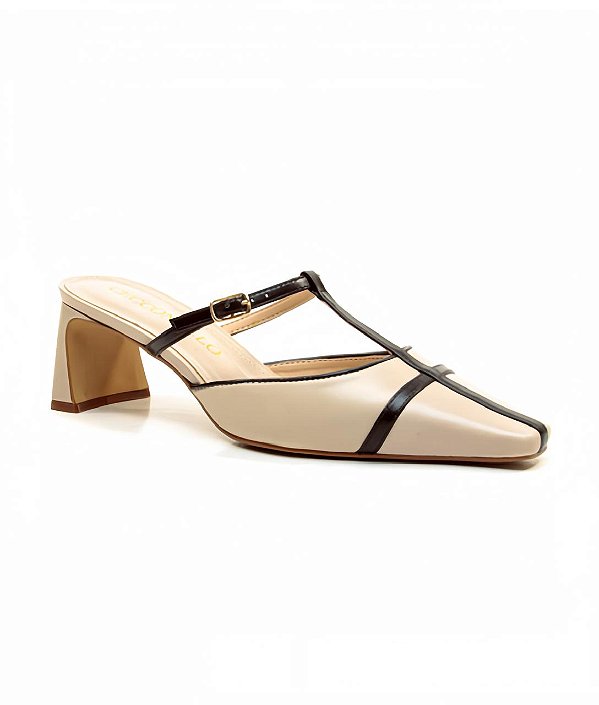 Cecconello - Mule Off White Salto reto
