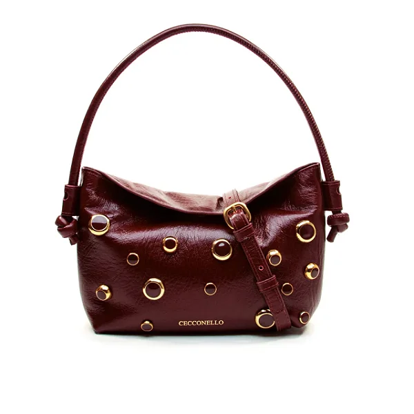 Cecconello - Bolsa couro bordô cecconello c2642-2