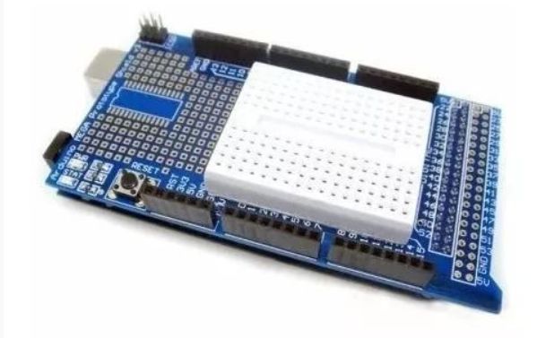 Protoshield para Arduino Mega + Mini Protoboard