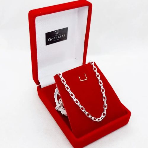 CORRENTE ITALIANA MASCLINA CARTIER 13,5GR 3MM 70CM PRATA 925
