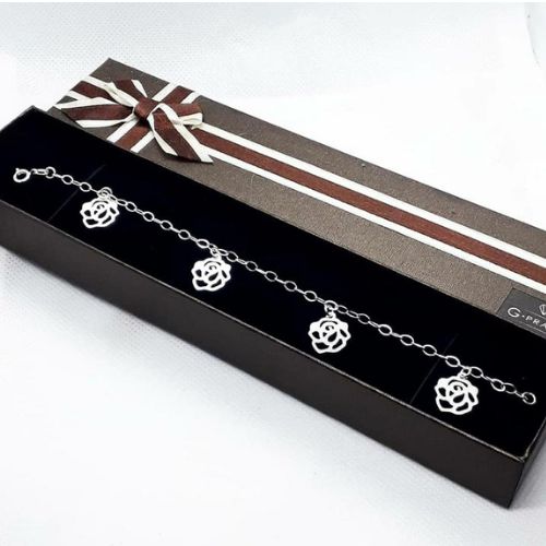 PULSEIRA FEMININA FLAY FLOR FOUR PENDURADAS PRATA 925