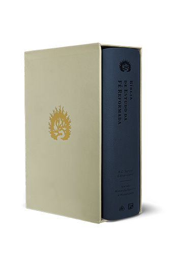 A Bíblia de Estudo da Fé Reformada - 2ª Edição - Capa Luxo Azul e Estojo - R.C. Sproul