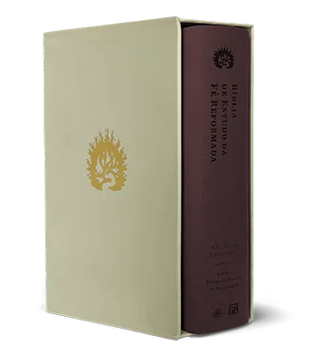 A Bíblia de Estudo da Fé Reformada - 2ª Edição - Capa Luxo Vinho e Estojo - R.C. Sproul
