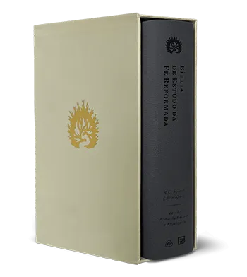 A Bíblia de Estudo da Fé Reformada - 2ª Edição - Capa Luxo Chumbo e Estojo - R.C. Sproul