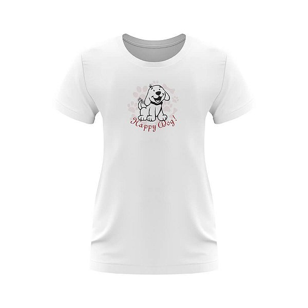 T-shirt Feminina Latidos & Miados - Happy Dog