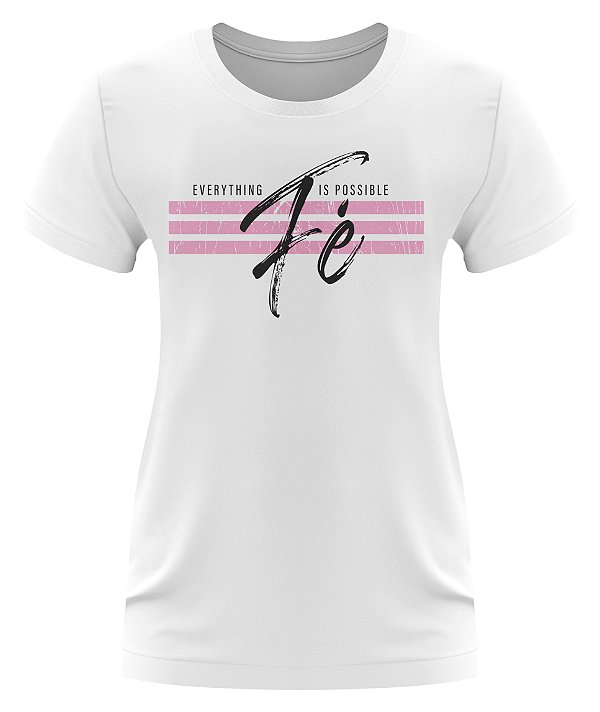 T-shirt Feminina Gospel Barak - Fé Possível