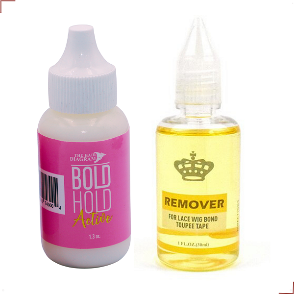 Cola Bold Hold Active + Removedor Laces, Perucas E Prótese