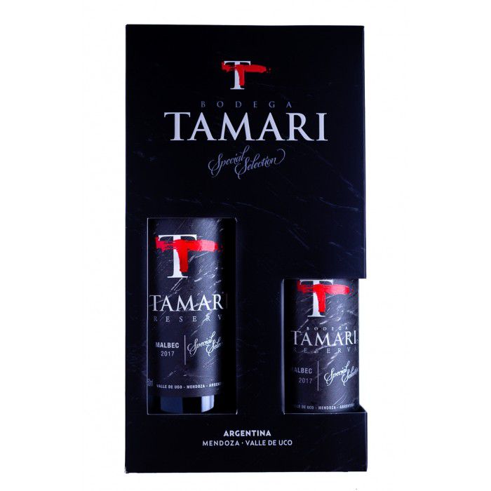 Kit Vinho Tamari Special Selection Malbec 750ml + Meia Garrafa 375ml
