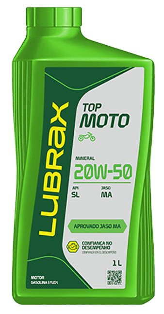 LUBRAX TOP MOTO 4T SL 20W-50 - JASO MA