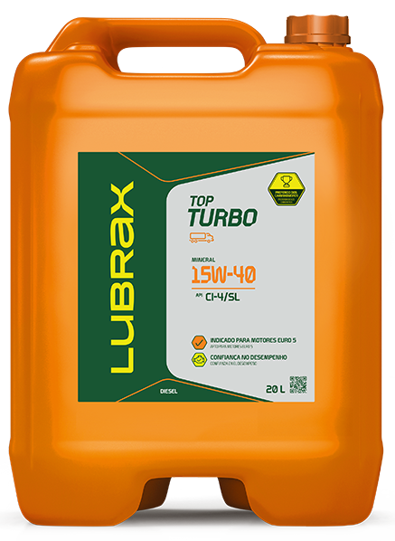 LUBRAX TOP TURBO - ESSENCIAL - CI4 / SL 15W40