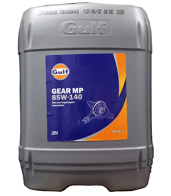 GULF GEAR MP 85W140 - API GL5 - MINERAL - (BALDE 20 LTS)