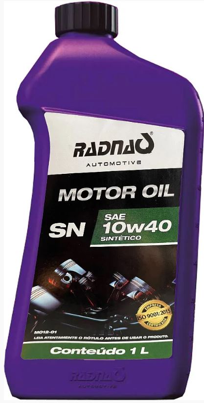 RADNAQ MOTOR OIL - SN 10W40 - SINTÉTICO - ( 12 X 1 LT )