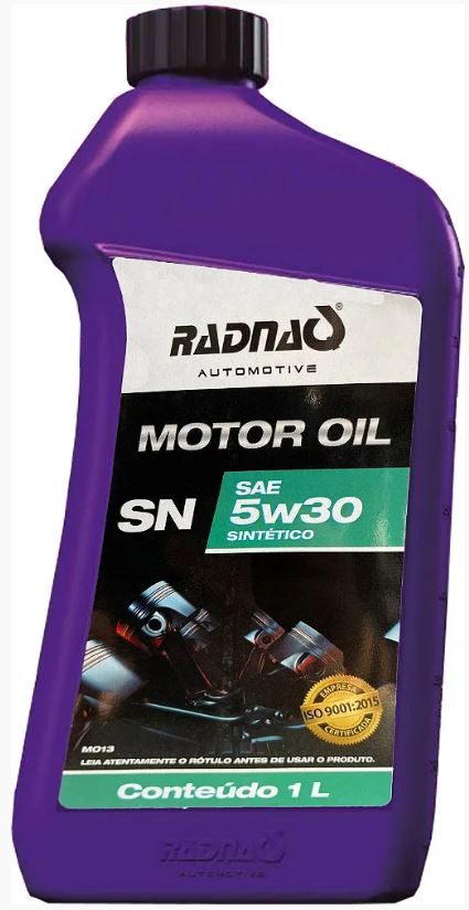 RADNAQ MOTOR OIL - SN 5W30 - SINTÉTICO - ( 12 X 1 LT )