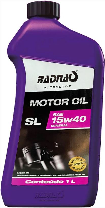 RADNAQ MOTOR OIL - SL 15W40 - MINERAL ( 24 X 1 LT )