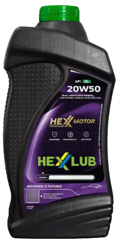 HEXXLUB - HEXX MOTOR SL 20W50 - MINERAL - ( 24 X 1 LT )