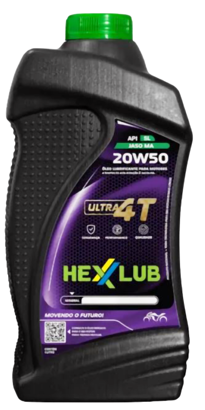 HEXXLUB ULTRA MOTO 4T - SL 20W50 - JASO MA - MINERAL ( 24 X 1 LT )