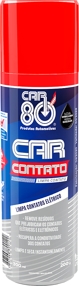 Limpa Contato Elétrico Spray - CAR CONTATO - ( CAR80 ) - 300 ML