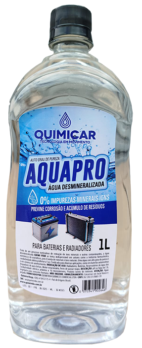 ÁGUA DESMINERALIZADA - AQUAPRO - ( 12 X 1 LITRO )
