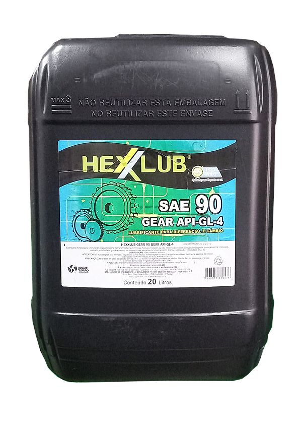 HEXXLUB - GEAR SAE 90W - API GL4 - MINERAL - ( Balde 20 litros )