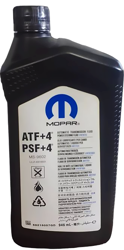 MOPAR ATF+4 / PSF+4 - MS-9602 -  SINTÉTICO - 6 X 946 ML