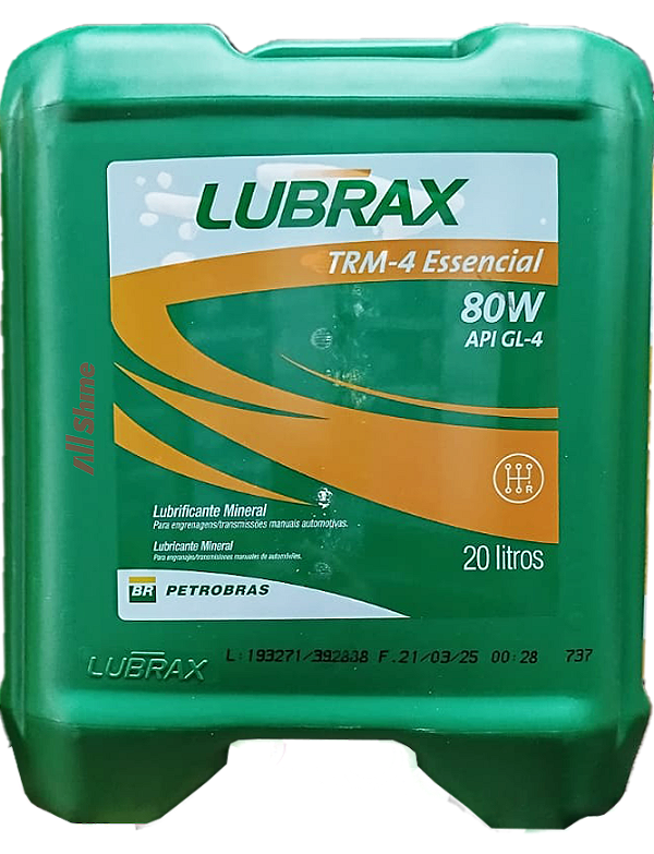 Lubrax TRM 4 Essencial 80W - API GL4 ( Balde 20 Lt )