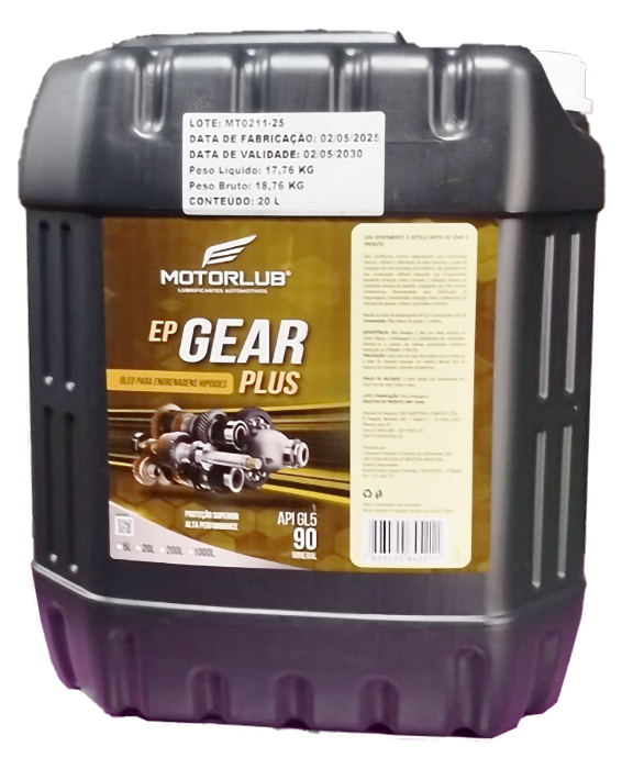 Motorlub Gear EP Plus 90W API GL5 ( Balde 20 lts)