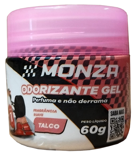 PURIFICADOR DE AR / AROMATIZANTE - MONZA GEL TALCO - ( 60 Grs )