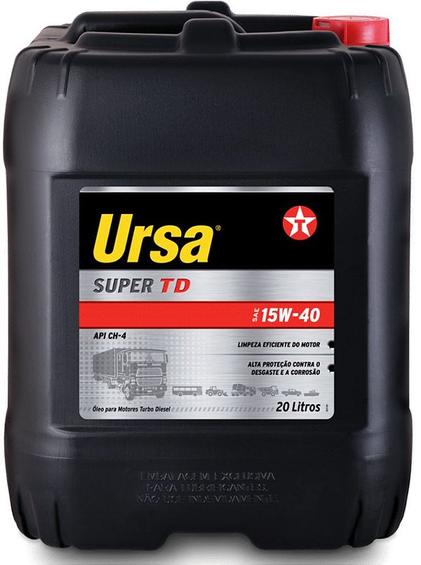 URSA SUPER TD - CH4 15W40 - MB 228.3 - MINERAL ( BALDE 20 LTS )
