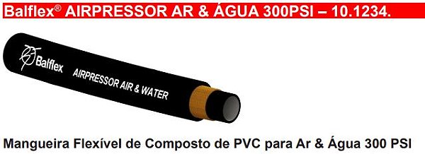 MANGUEIRA 1/4 AR AIRPRESSOR BALFLEX