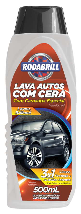 Shampoo Lava Auto com Cera RODABRILL 500 ml