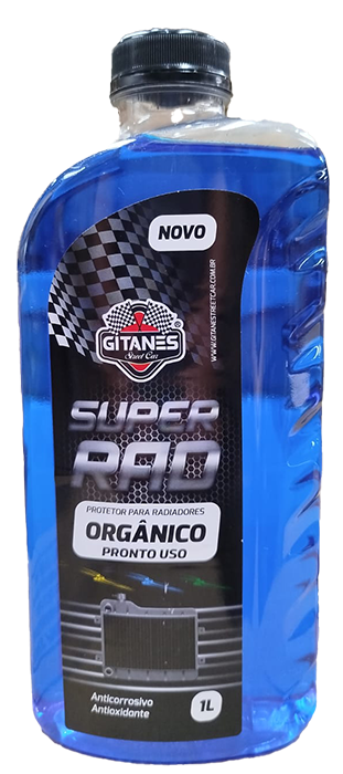 Aditivo Radiador SUPER RAD PRONTO USO ORGÂNICO GITANES - AZUL - 1 Litro