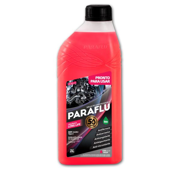 Aditivo para Radiador Paraflu Orgânico Rosa, ( Pronto para Uso ) - 12 X 1LT
