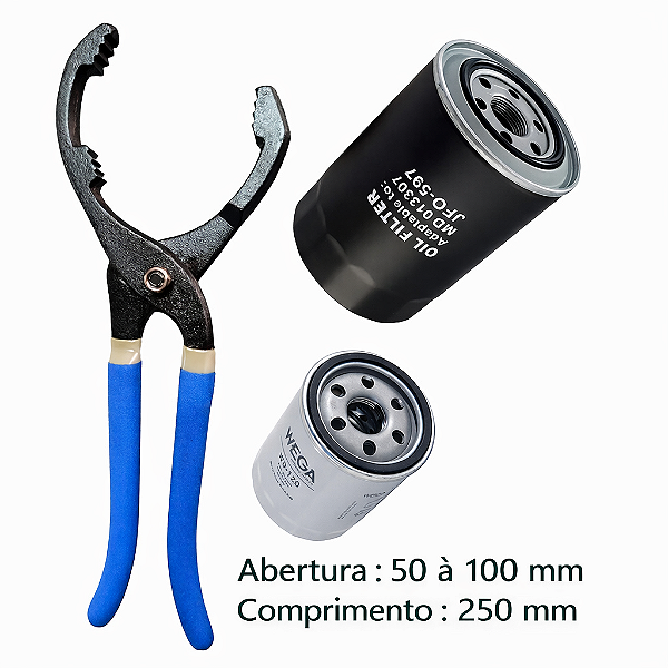 ALICATE AJUSTÁVEL PARA SACAR FILTRO DE ÓLEO 50-100MM