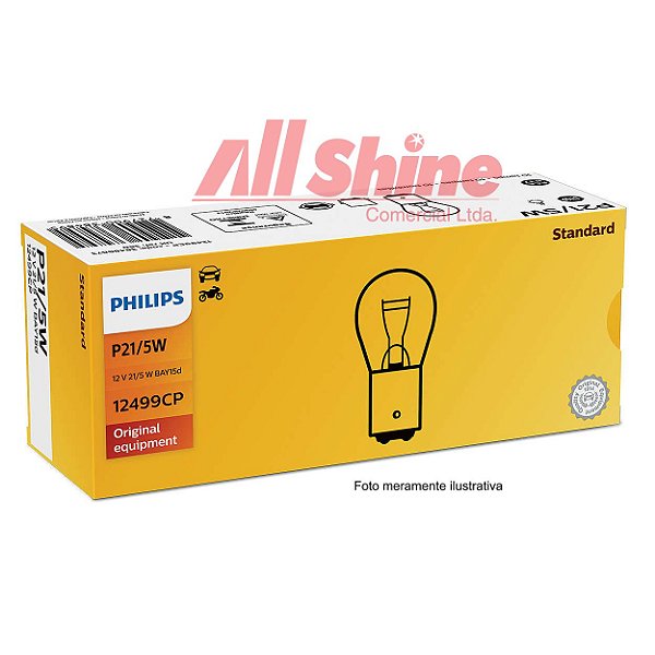 Lâmpada PHILIPS - 12V 21/5W - ( 1034 - 2 Polos Pino Desenc. )