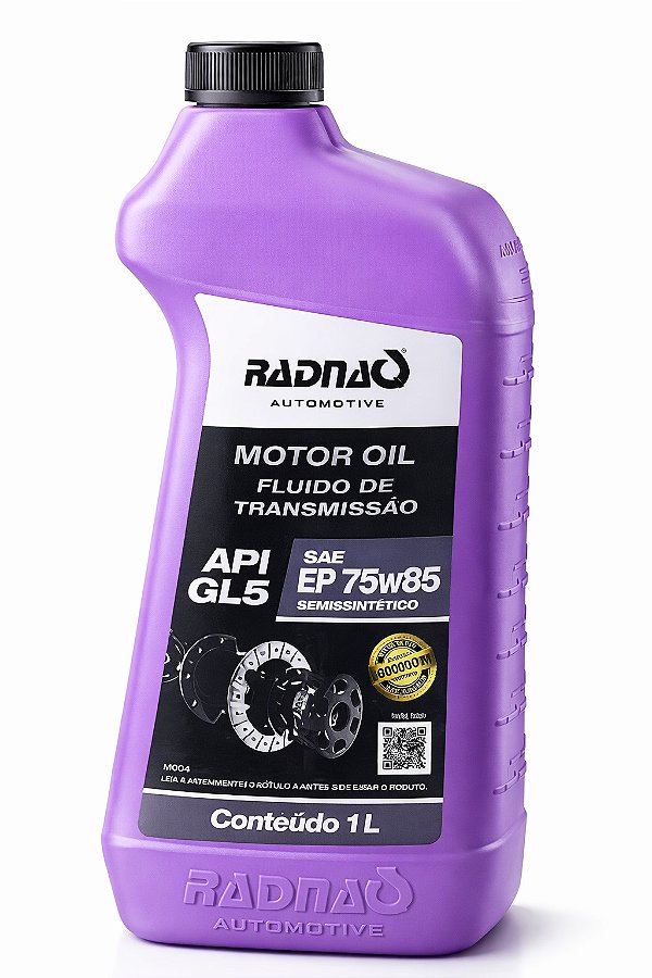 RADNAQ CÂMBIO EP 75W85 - API GL5 - SEMI SINTÉTICO - ( 24 X 1 LT )