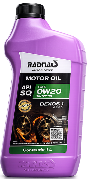 RADNAQ MOTOR OIL SQ 0W20 DEXOS 1 GEN 3 SINTÉTICO