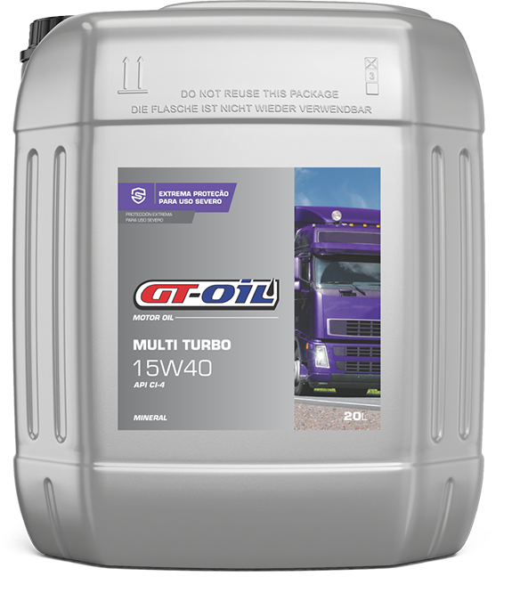 GT OIL MULTI TURBO CI4 - 15W40 - BALDE 20 LTS