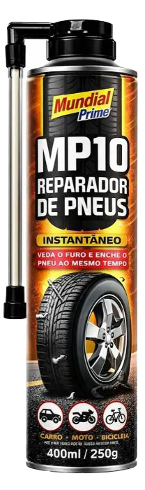 REPARADOR DE PNEUS INSTANTÂNEO - MP10 - MUNDIAL PRIME