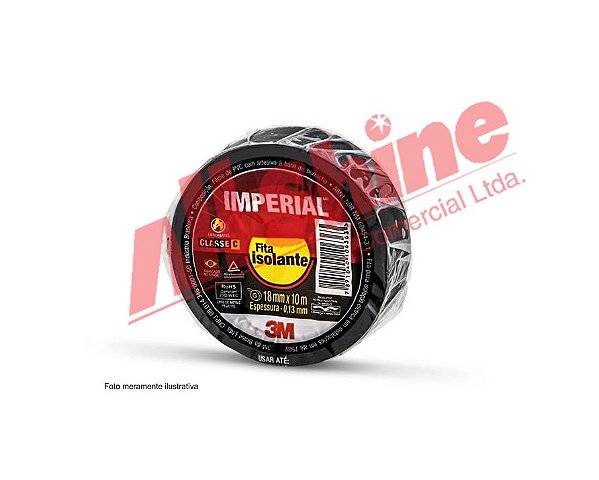 Fita Isolante Imperial 3M - 18mm Rolo com 10 metros