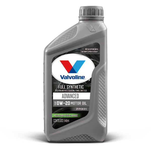 VALVOLINE ADVANCED  SP 0W20 - ILSAC GF6 - DEXOS 1 / GEN 2 - SINTÉTICO