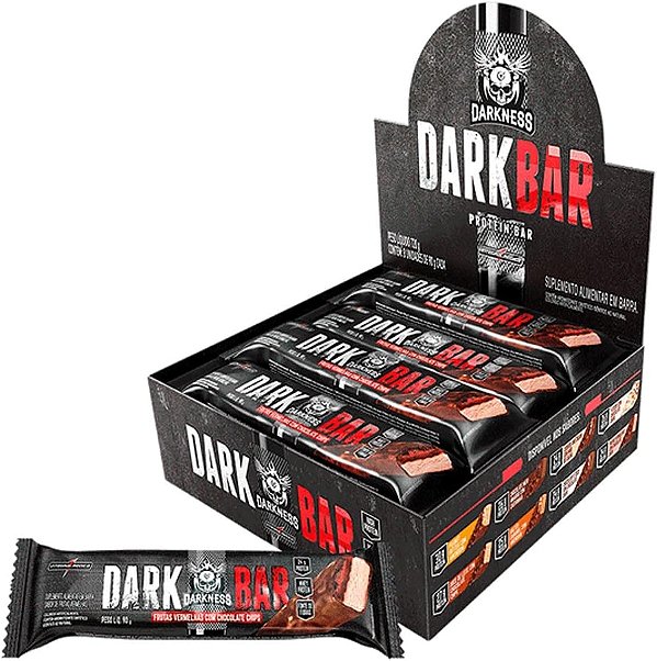 BARRA DARKNESS INTEGRAL MEDICA MORANGO C/CHOCOLATE 90G C/8