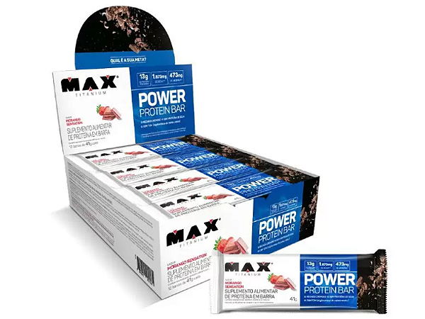 BARRA POWER MORANGO SENSATION 12UN DE 41G MAX TITANIUM