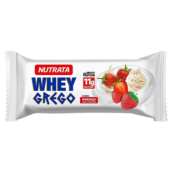 BARRA WHEY GREGO NUTRATA MORANGO CHANTILLY UND