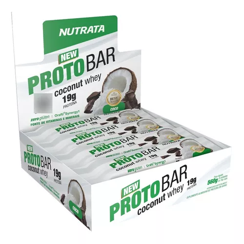 BARRA WHEY PROTOBAR NUTRATA  COCONUT 70G C/8