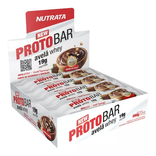 BARRA WHEY PROTOBAR NUTRATA AVELA 70G C/8