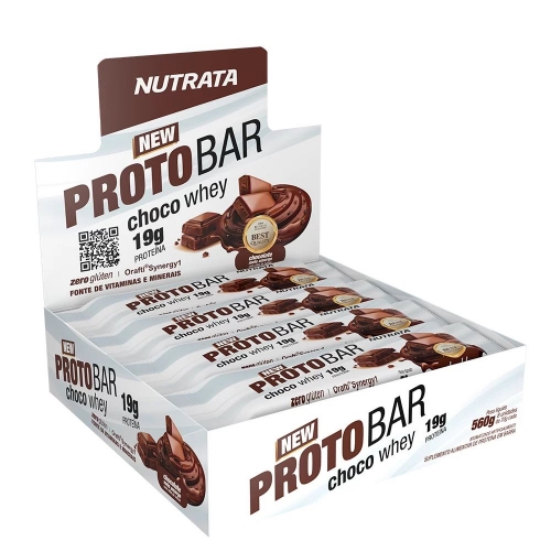 BARRA WHEY PROTOBAR NUTRATA CHOCOLATE MEIO AMARGO 70G C/8 PA