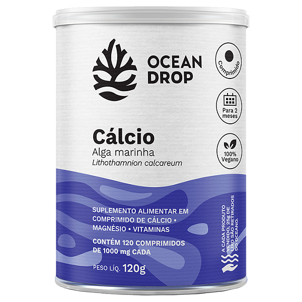 CALCIO DE ALGA 120 TABLET 1000 MG OCEAN DROP