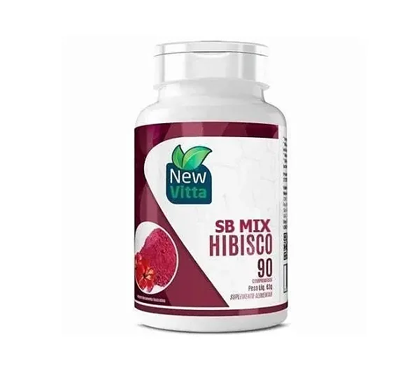 CHA DE HIBISCO 90 COMP. 700MG NEW VITTA